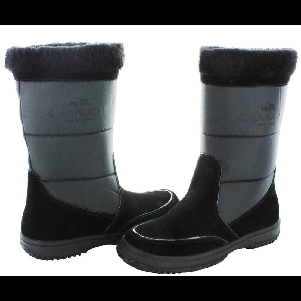 COACH Sherman Signature Snow Boots NWOT