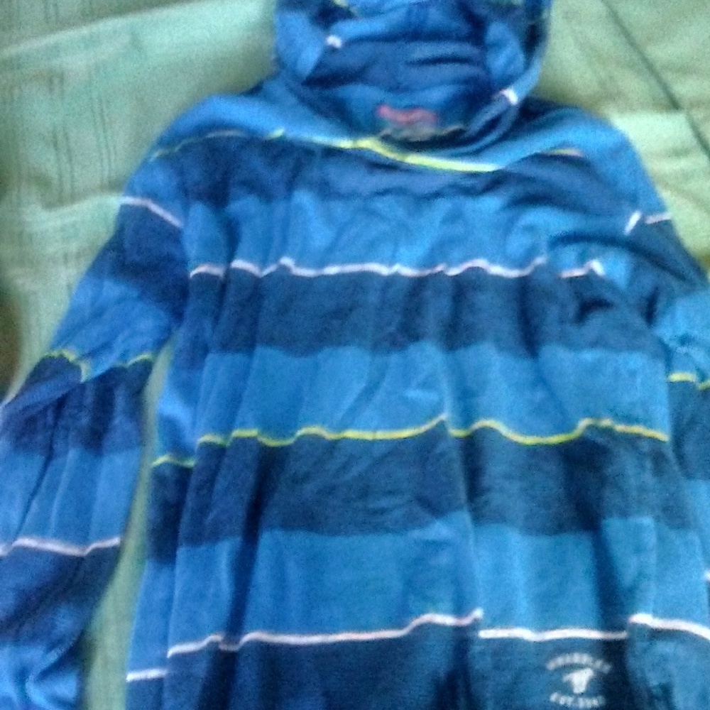 Blue hoodie