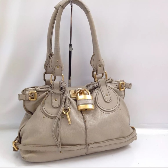 Chloe Handbags - AUTHENTIC BONE COLORED CHLOE PADDINGTON W PADLOCK