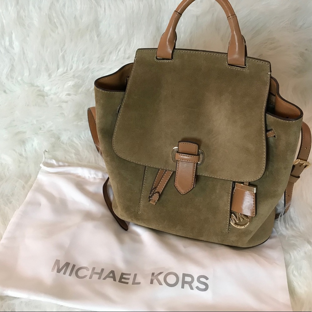 Michael Kors Suede Backpack