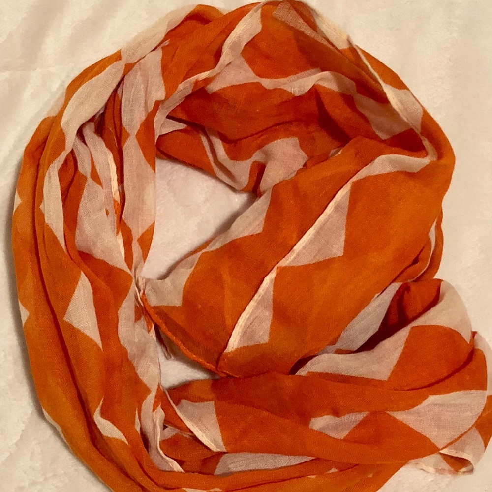 Orange and Cream Scarf