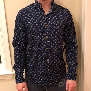 J.crew navy button down shirt