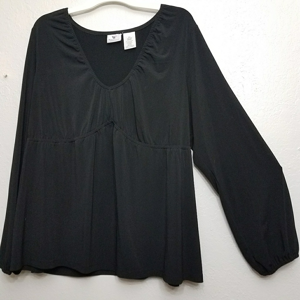 Plus size flowy blouse