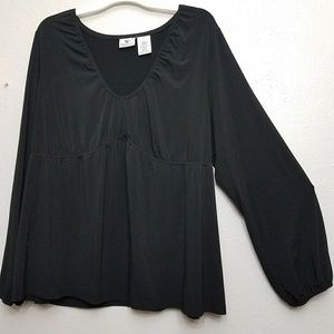 Plus size flowy blouse