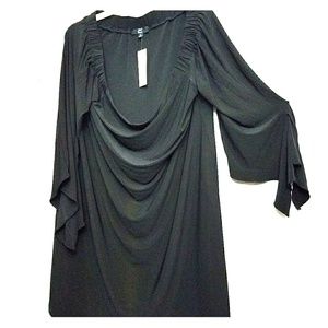 Plus size stretchy flowy dress