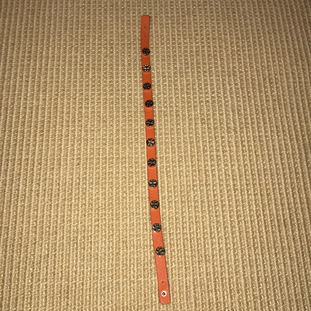 orange tory burch wrap bracelet