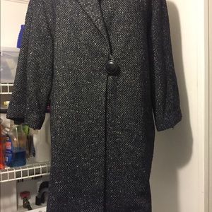 CABI tweed coat xs