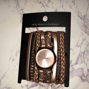 New York and Company Watch and bracelet set