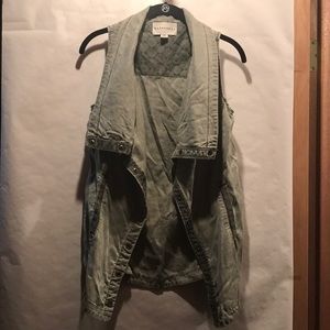 Anthropologie green vest