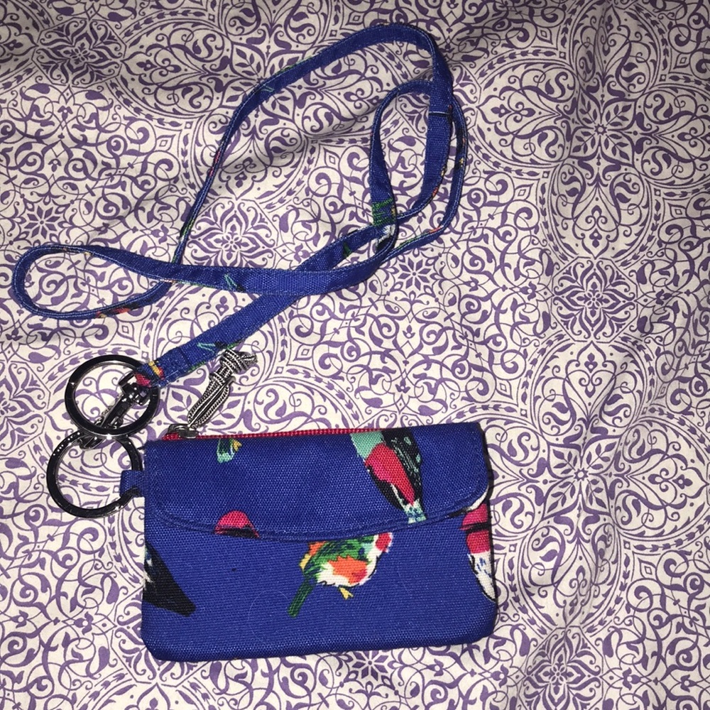 Vera Bradley lanyard and Jen zip id case