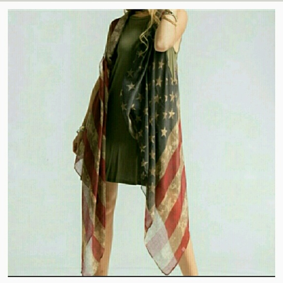 Americana Sheer Vest - Picture 2 of 3