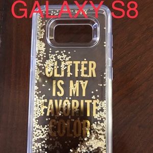 Liquid gold glitter S8 phone case by Kate Spade