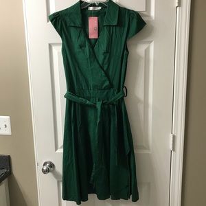 NWT Emerald Green Wrap Dress