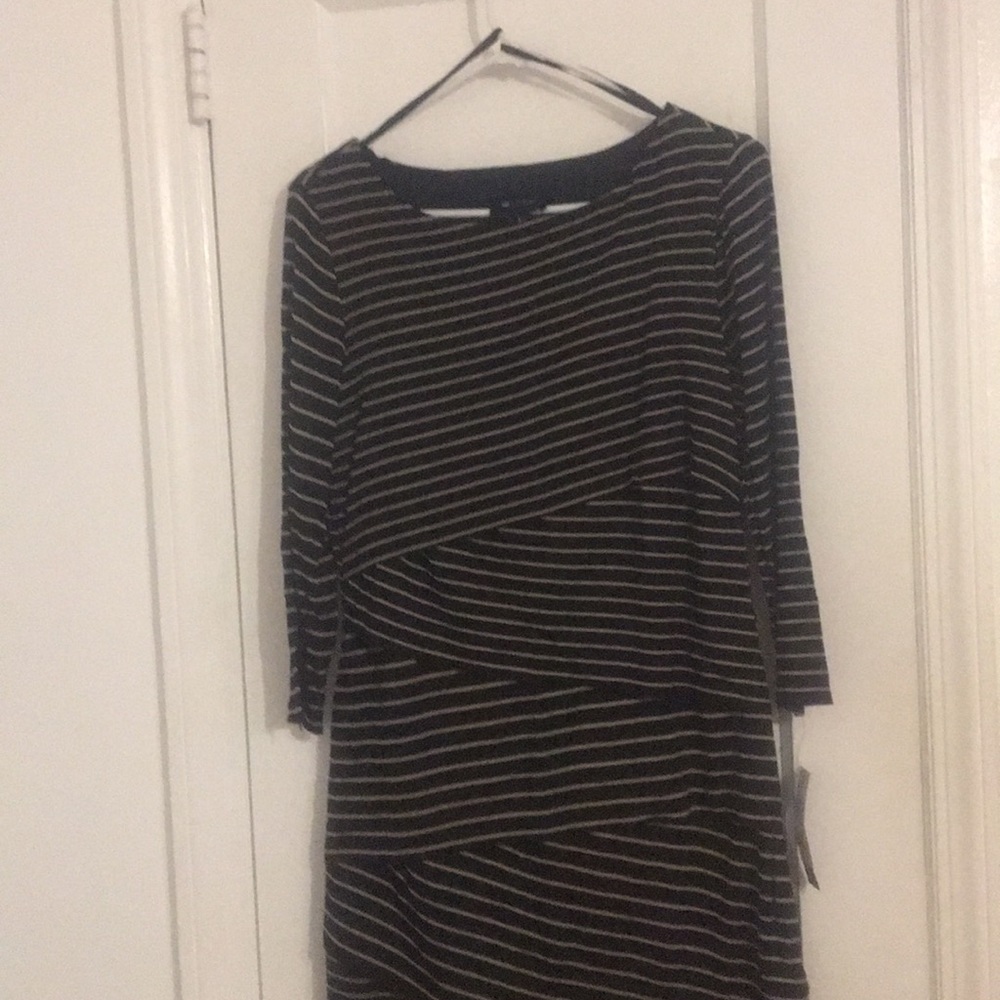 NWT AB Studio Striped Dress (L)