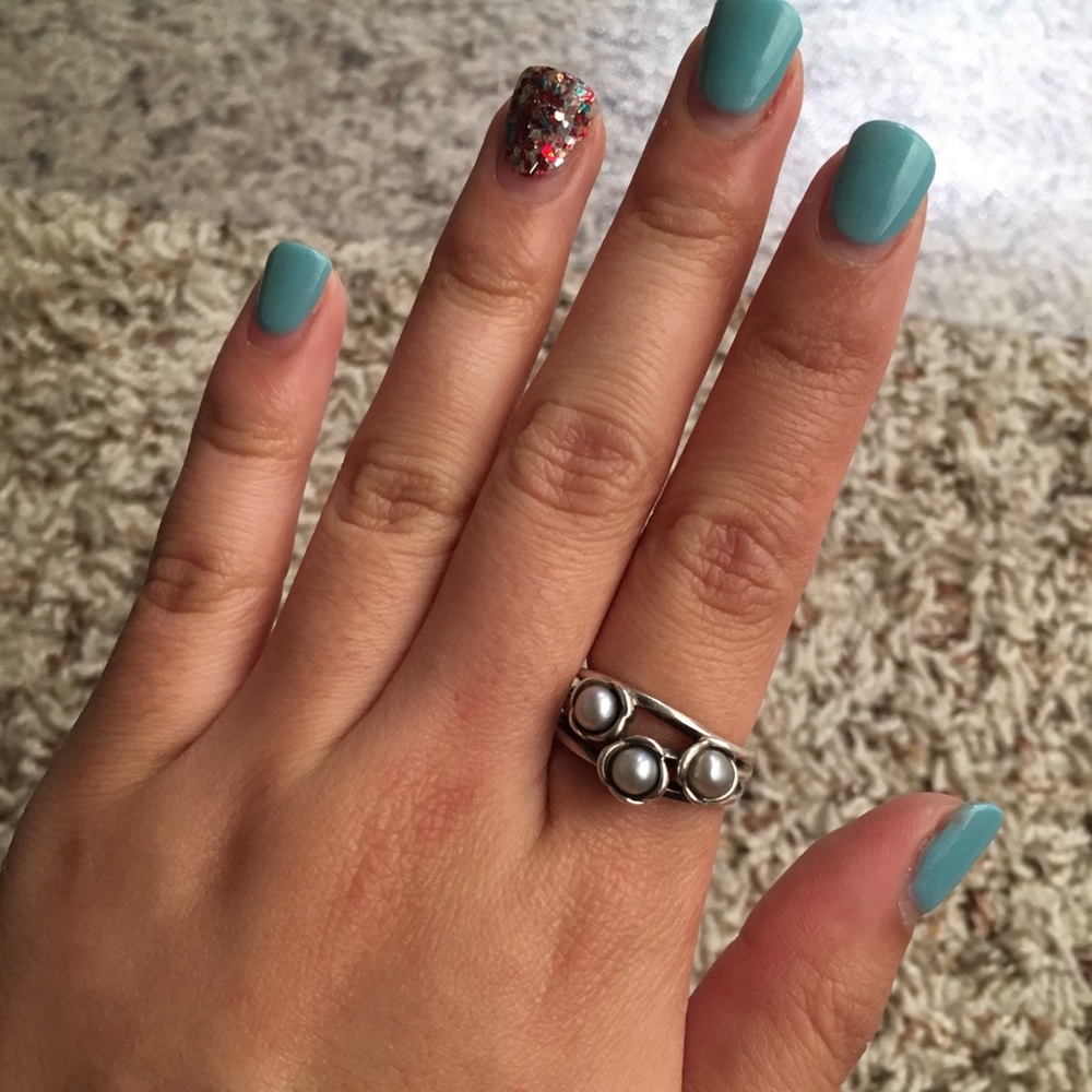 3 Pearl Pandora Ring