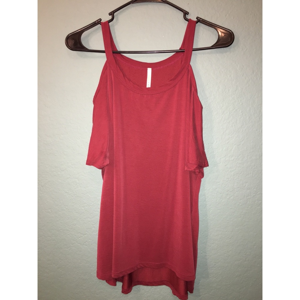 Cute open shoulder top