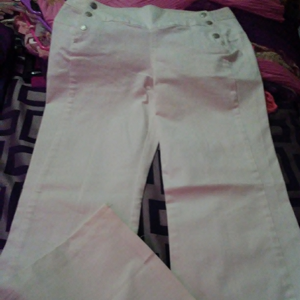 3/4, Express Jeans, white pants