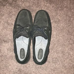 NEVER WORN Black Sperrys