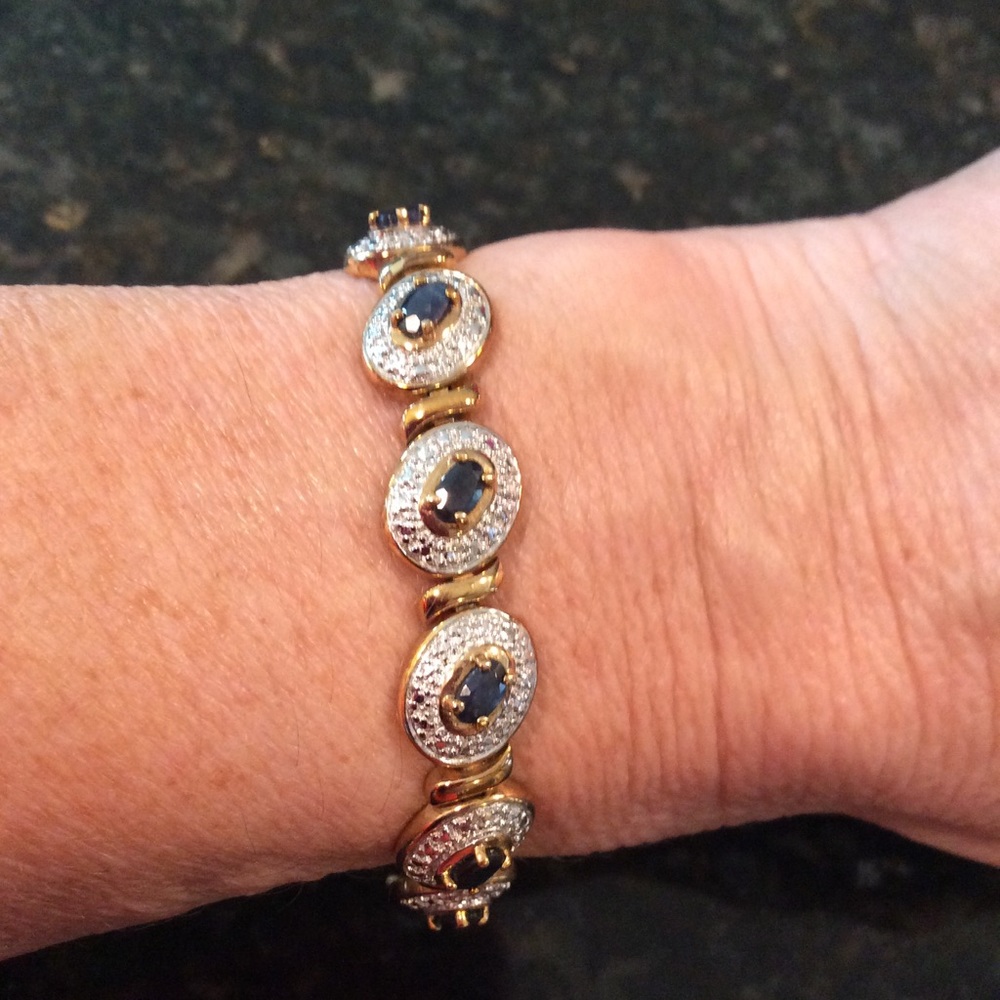 18K Yellow Gold Over Sterling Silver Bracelet