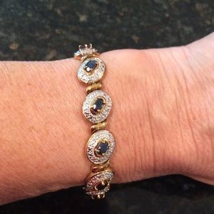 18K Yellow Gold Over Sterling Silver Bracelet