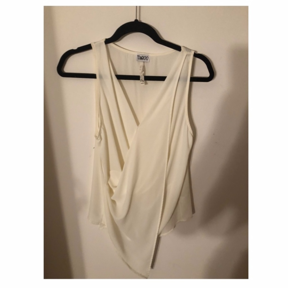 Asymmetrical White Blouse