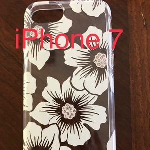 Bling & cream floral iPhone 7 case by Kate Spade