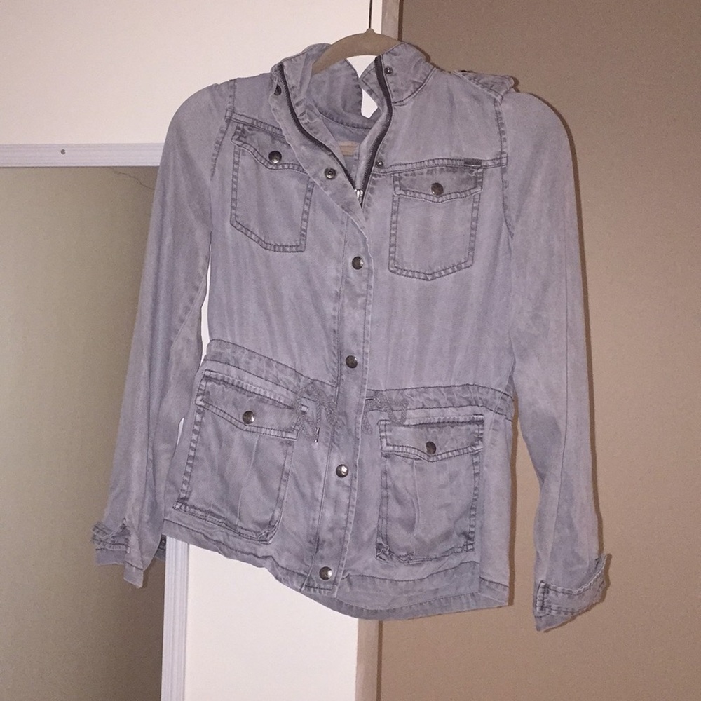 gray tencle jacket