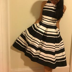 Kate Spade stripe fit and flare dress