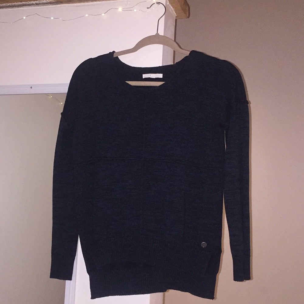 black and blue vans heavy sweater