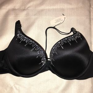 Jeweled Black Victoria’s Secret Bra 36B