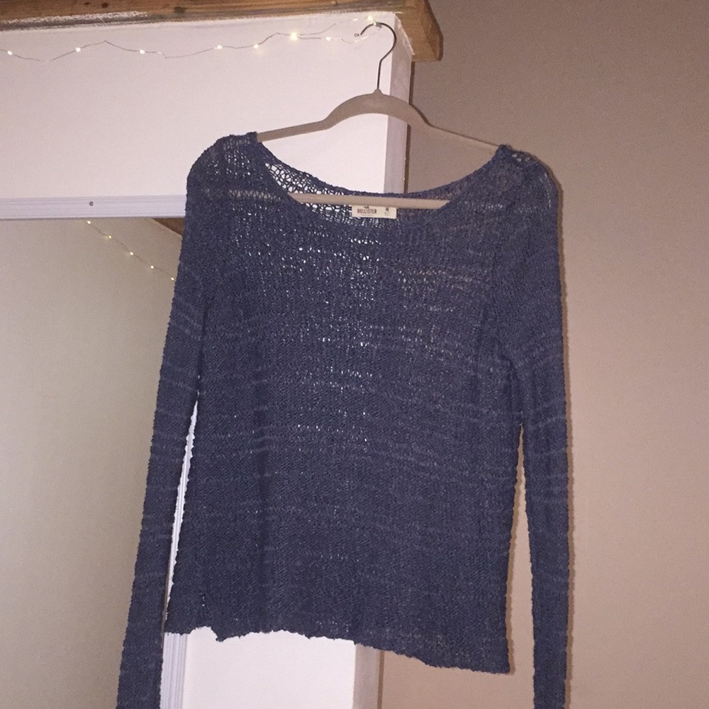 blue lightweight sweater