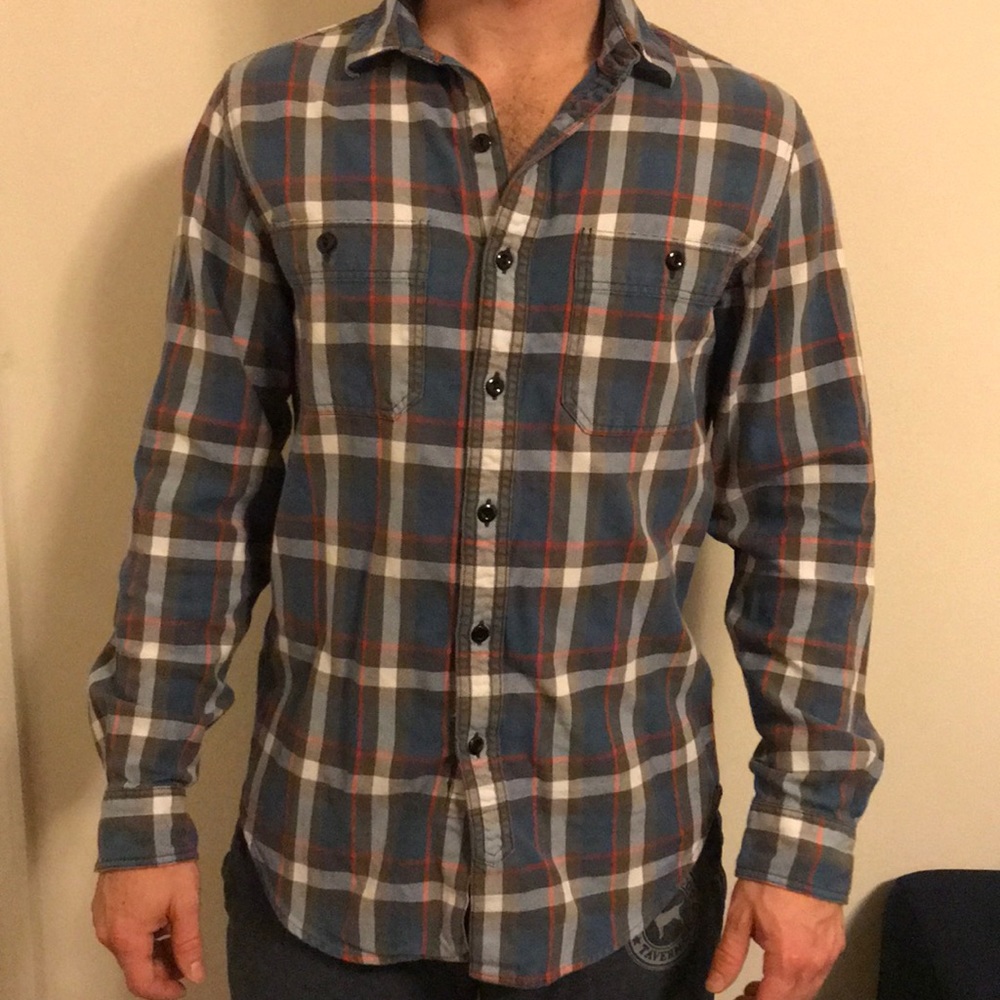 J.crew plaid flannel button down