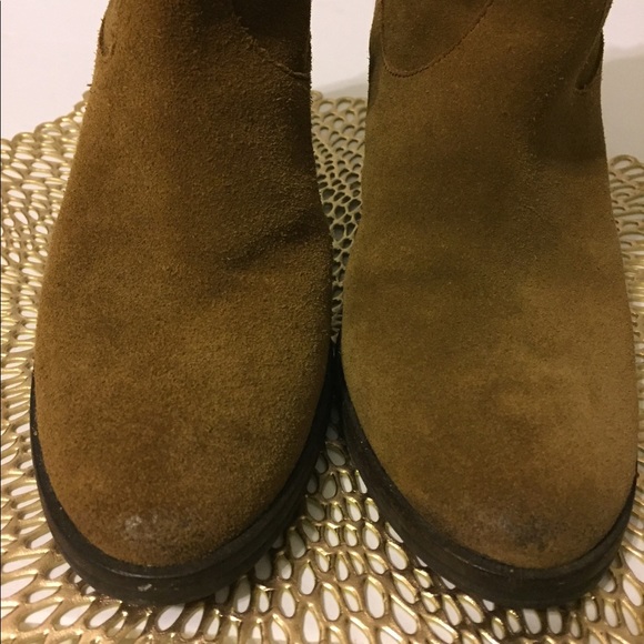 Sam Edelman Brown Suede Heeled boots (S4) - Picture 2 of 6