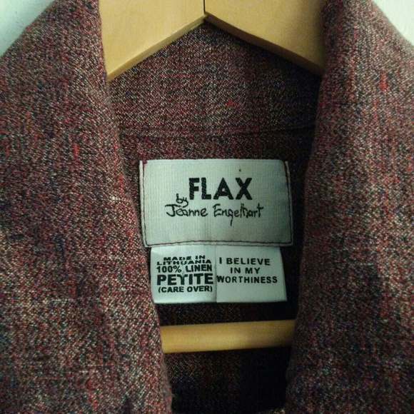 Flax Jeanne Engelhart dark red jacket - Picture 5 of 6