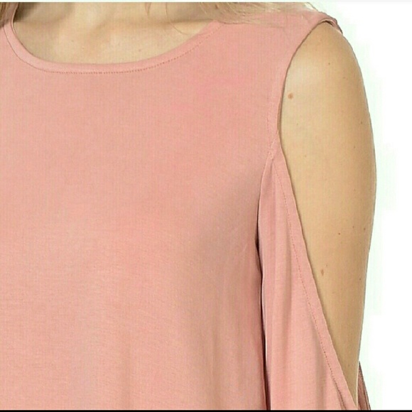 Dusty Rose Open Arm Dress - Picture 3 of 3