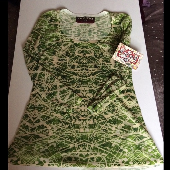 ‼️FINAL MARKDOWN‼️NWT AMMA SPLATTER PRINT BURNOUT - Picture 2 of 7