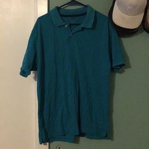 Teal polo shirt