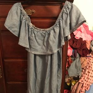 Off the shoulder t-shirt dress