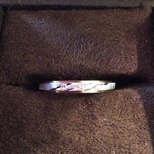 14K Yellow & White Gold Diamond Band 6 1/2"