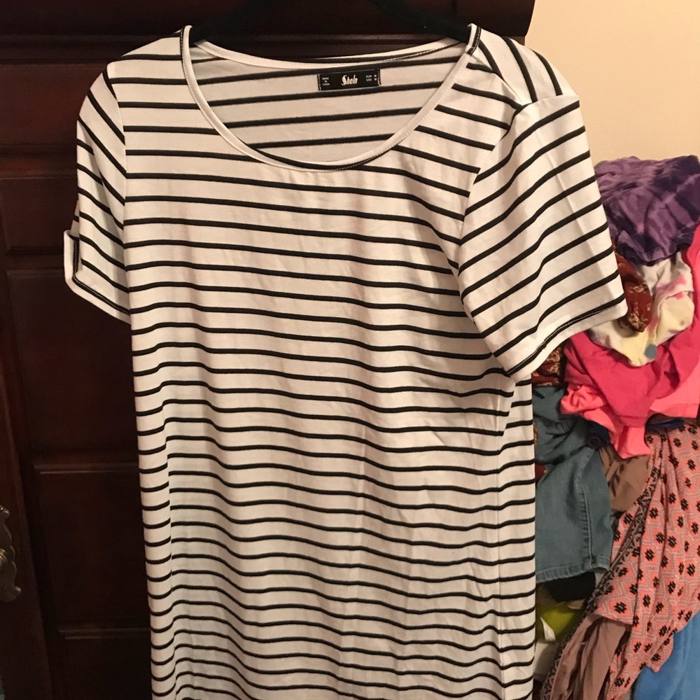 Striped t-shirt dress