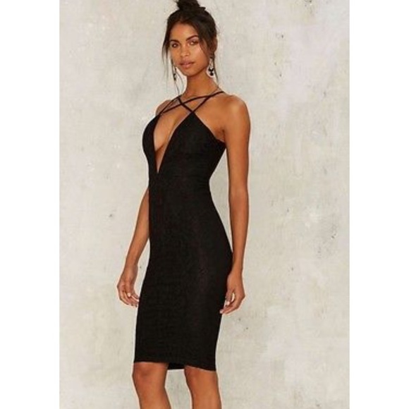 Nasty Gal Rare London Black Mini Dress - Picture 7 of 8