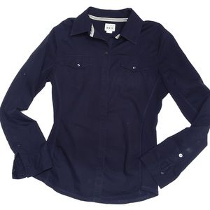 Converse blue button down top