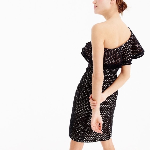J. Crew Collection one shoulder eyelet dress - Picture 8 of 8