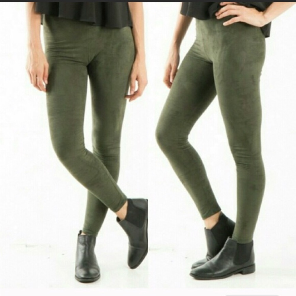 Faux Suede Leggings