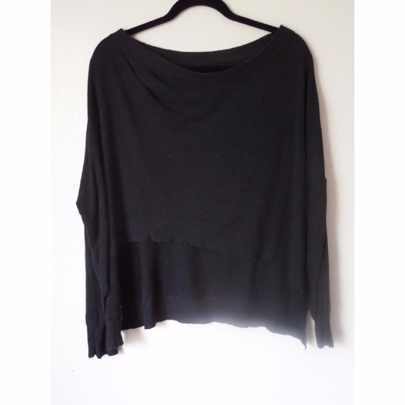 Black High Low Ultra Comfy Sweater - Picture 2 of 5