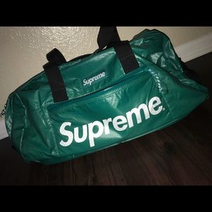 Supreme teal duffle bag