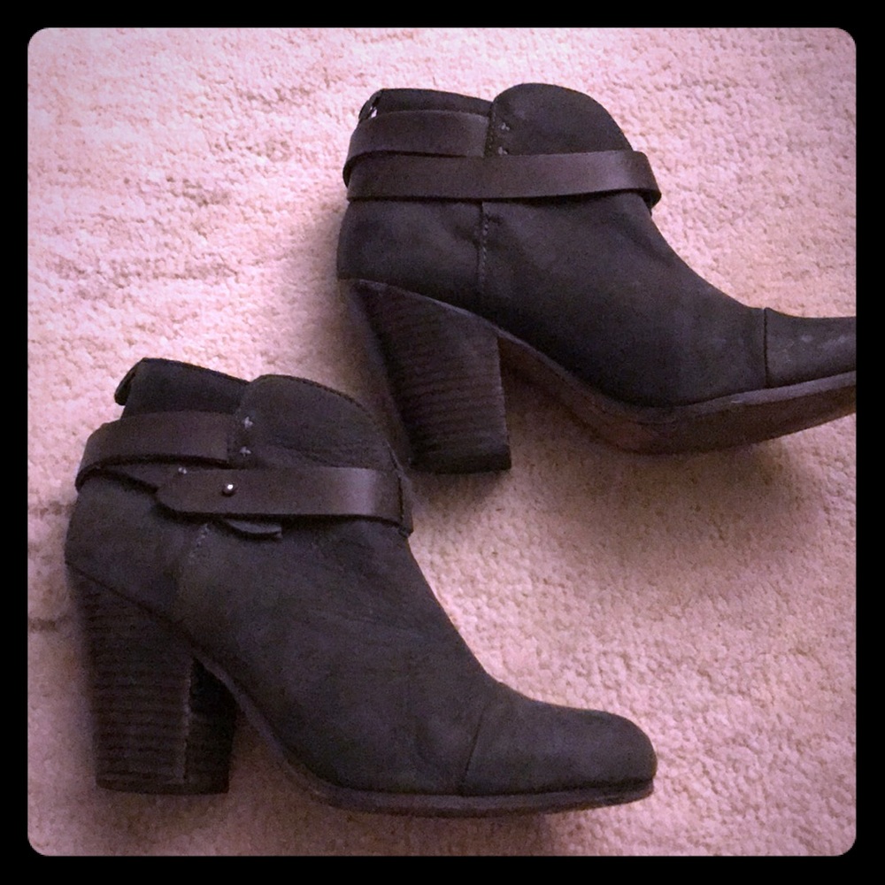 Rag & bone slate Harrow ankle booties