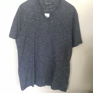 NWT Michael Kors V-Neck Stripe Tee