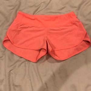 Lululemon speed short coral sz 4