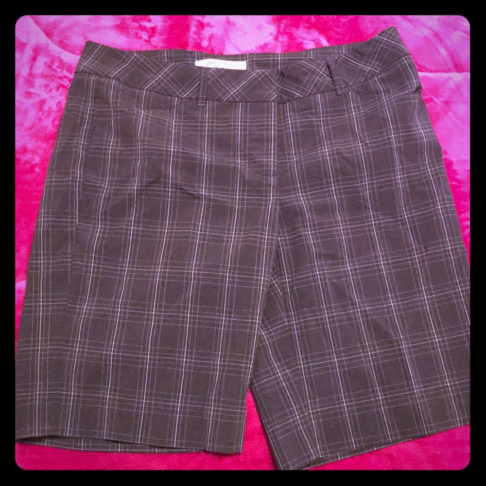Canyon river blues plaid capris